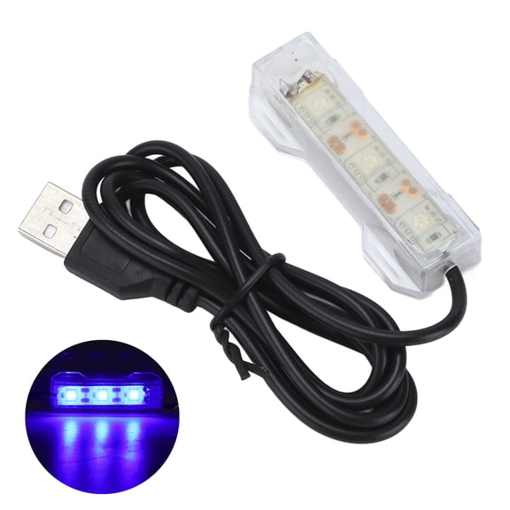 Keenso Aquarium Light USB Charging Plastic Fish Tank LED Light for Aquatic Plants Landscape,