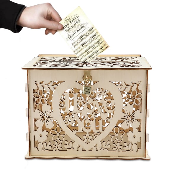 Keenso Individuality Wedding Card Box With Keys DIY Money Gift Box For Birthday Party