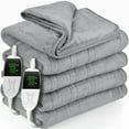 thumbnail image 1 of VECUKTY Double-sided Flannel Electric Heated Blanket Queen Size Dual Control, 84"x90" Machine Washable Fast Heating Blanket with 6 Heating Levels &10 Hours Auto Off,Gray, 1 of 13