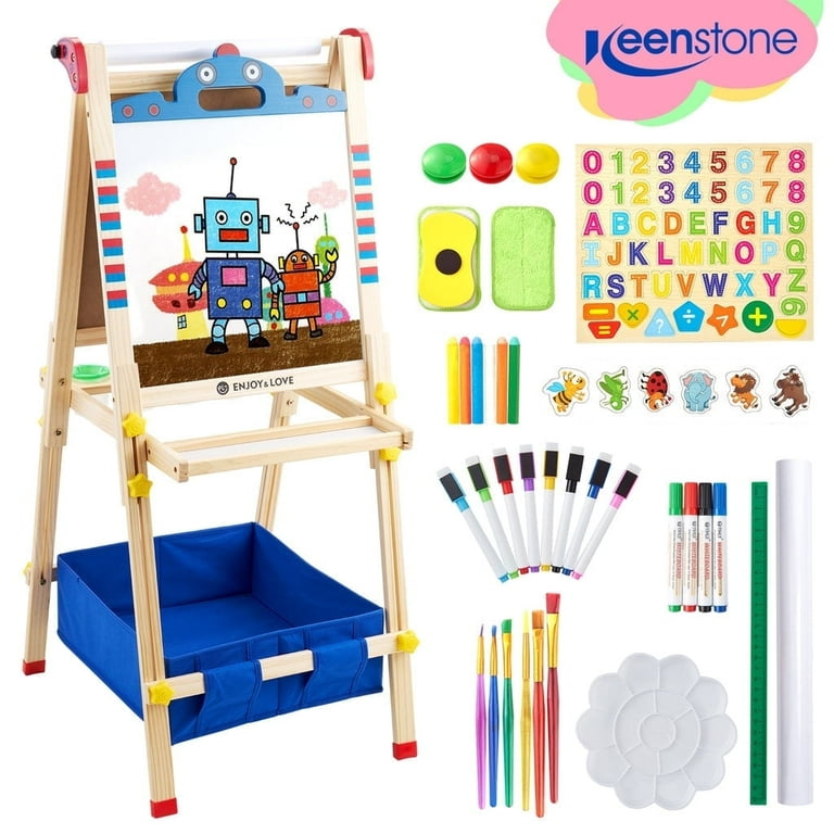 Keenstone Robot Art Easel for Kids, Learning-Toy for 3,4,5,6,7,8