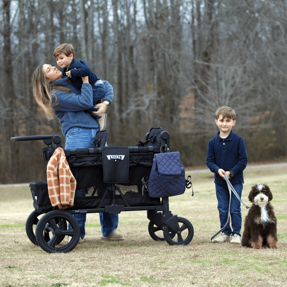Keenz MOOV 2-Passenger Stroller Wagon – All-Terrain Comfort for Everyday Movement | Black