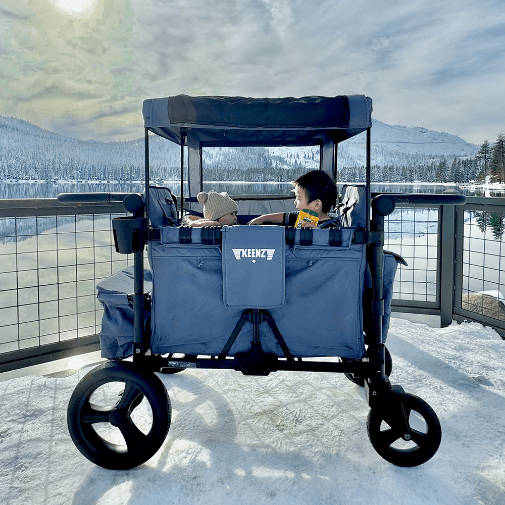 Keenz MOOV 2-Passenger Stroller Wagon – All-Terrain Comfort for Everyday Movement | Blue