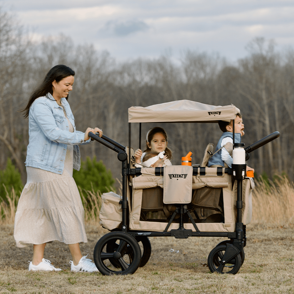 Keenz MOOV 2-Passenger Stroller Wagon – All-Terrain Comfort for Everyday Movement | Mocha
