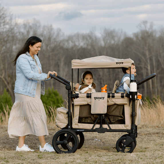 Keenz MOOV 2-Passenger Stroller Wagon – All-Terrain Comfort for Everyday Movement | Mocha