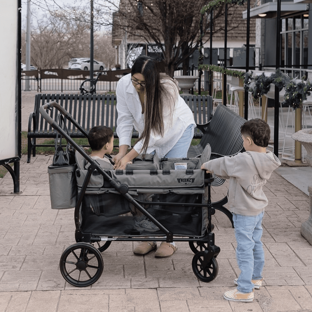 Keenz VIVA 2-Passenger Stroller Wagon – Compact Power for City Life | Green