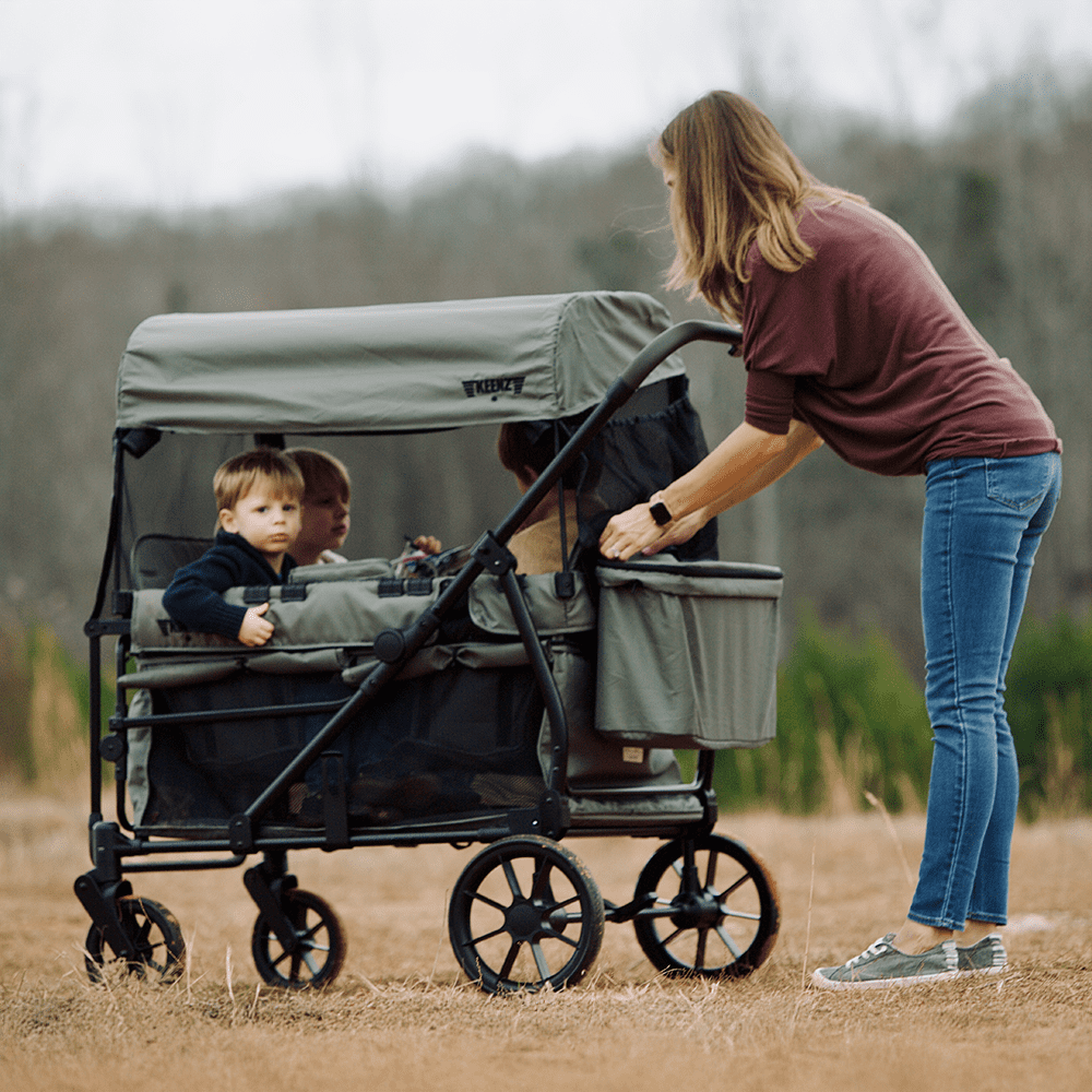 Keenz VIVA 4-Passenger Stroller Wagon  Big Adventures, Made Compact |  Green - Walmart.com