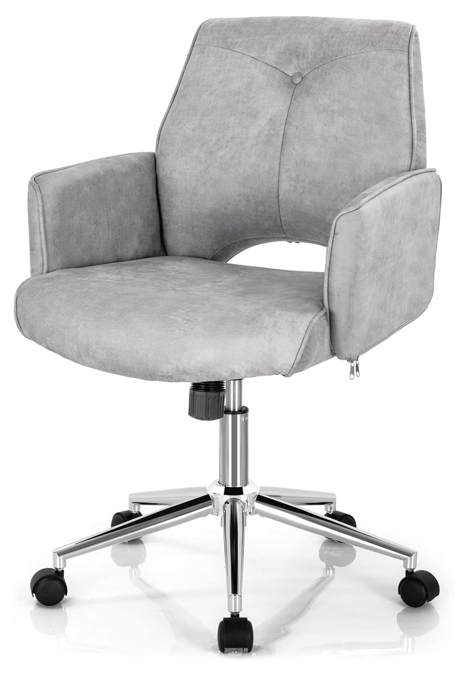 Keeomi Home Office Chair, Modern Desk Chair with Armrest Upholstered ...