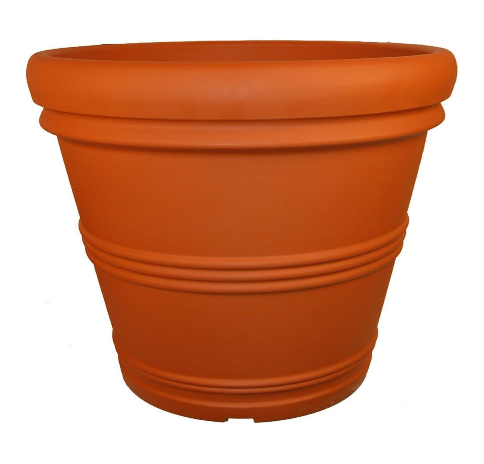 Terracotta 14" Rolled Rim Garden Planter