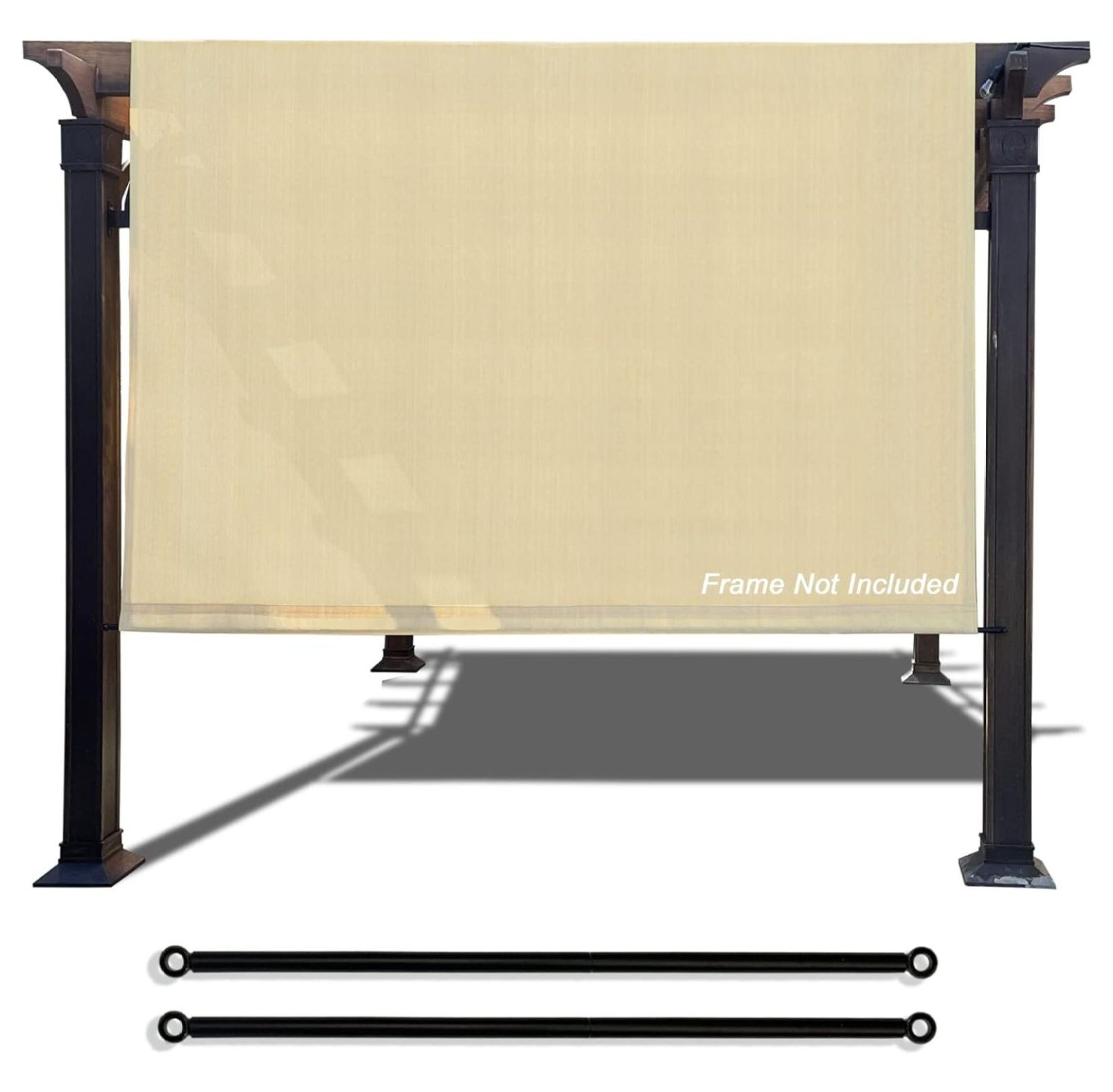 Keeomi Universal Breathable Pergola Cover Pergola Replacement Canopy