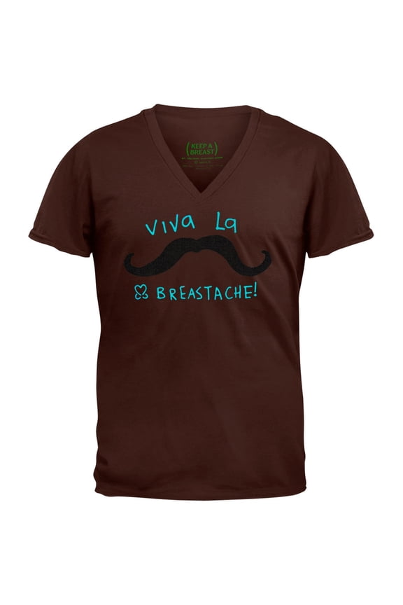 Keep A Breast - Breastache Acid Wash Adult V-Neck T-Shirt - Small