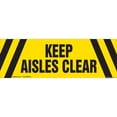 thumbnail image 1 of Keep Aisle Clear Non-Slip Floor Marker | 12 Pack of 6" X 18" Vinyl Decal | Protect Your Business, Work Place & Customers |  Made in The USA, 1 of 3