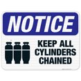 thumbnail image 1 of Keep All Cylinders Chained Sign, OSHA Notice Sign, 18x24 Reflective Aluminum EGP, 1 of 1