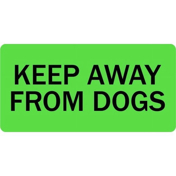 Keep Away From Dogs Veterinary Labels