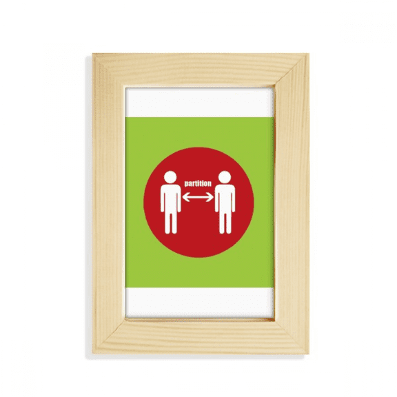 Keep Away Safe Distance Isolation Desktop Display Photo Frame Picture Art Painting 5x7 inch