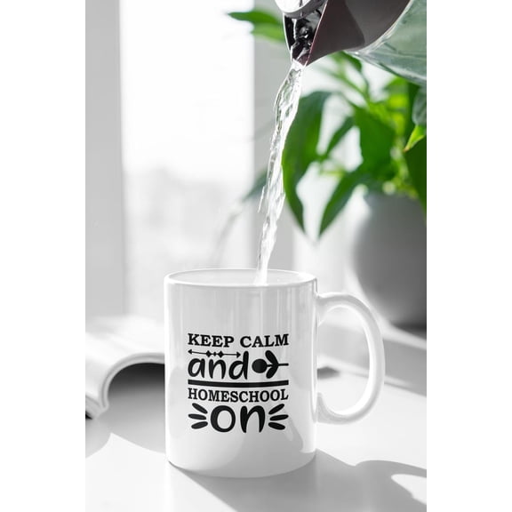 Keep C1Alm and Homeschool On Mug Homeschool Mom Gift Homeschool TeaC1her Coffee Cup Funny Homeschool Mug Mom L1ife Cup