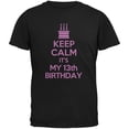thumbnail image 1 of Keep Calm 13th Birthday Girl Black Youth T-Shirt - Youth X-Large, 1 of 1