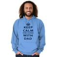 thumbnail image 1 of Keep Calm And Agree With Dad Crown Hoodie Hooded Sweatshirt Men Brisco Brands L, 1 of 6