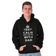 thumbnail image 1 of Keep Calm And Agree With Dad Crown Hoodie Hooded Sweatshirt Men Brisco Brands X, 1 of 6