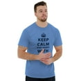 thumbnail image 1 of Keep Calm And Agree With Dad Crown Men's Big & Tall Crewneck Graphic Tee Brisco Brands 3X, 1 of 2