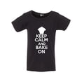 thumbnail image 1 of Keep Calm And Bake On Pastry Cake Sweets Toddler Kids T-Shirt Tee, 1 of 2