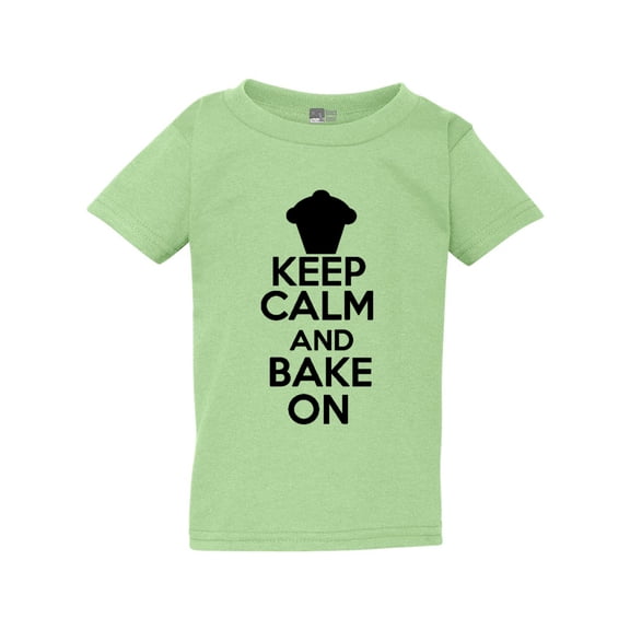 Keep Calm And Bake On Pastry Cake Sweets Toddler Kids T-Shirt Tee