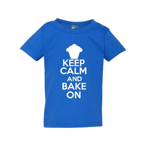 Keep Calm And Bake On Pastry Cake Sweets Toddler Kids T-Shirt Tee