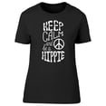 thumbnail image 1 of Keep Calm And Be A Hippie T-Shirt Women -Image by Shutterstock, Female XX-Large, 1 of 2