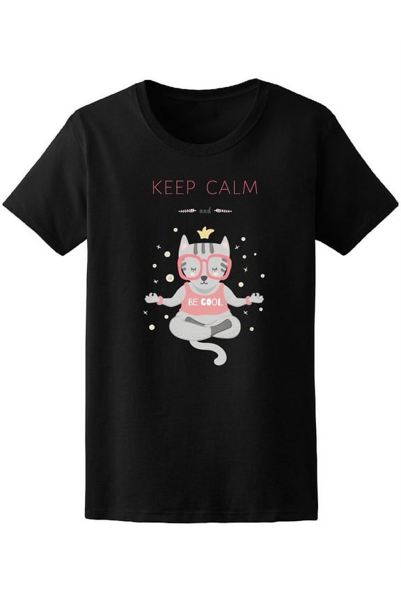 Keep Calm And Be Cool T-Shirt Women -Image by Shutterstock, Female Medium