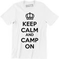 thumbnail image 1 of Keep Calm And Camp On - Camping Forest Outdoors Men's Gift Tee Shirt, 1 of 4