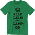 thumbnail image 1 of Keep Calm And Camp On - Camping Forest Outdoors Men's Gift Tee Shirt, 1 of 4