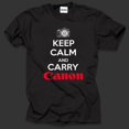 Keep Calm And Carry Canon TShirt Tee Shirt Amateur Photographer Tee