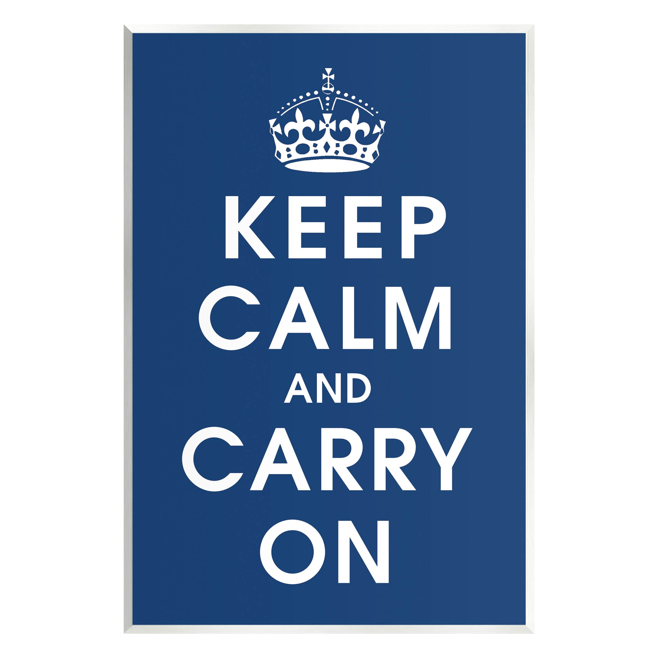 Keep Calm And Carry On Crown Inspirational Graphic Art Unframed Art Print  Wall Art - Walmart.com, image size:2200x2200
