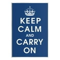 thumbnail image 1 of Keep Calm And Carry On Crown Inspirational Graphic Art Unframed Art Print Wall Art, 1 of 6