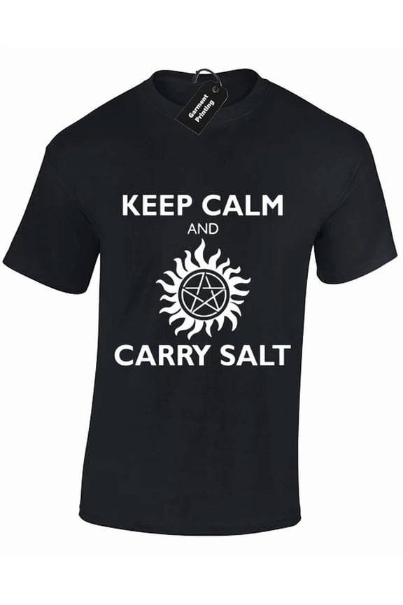 Keep Calm And Carry Salt Winchester Brothers Unisex S-5XL T-Shirt, Vintage Birthday Gift