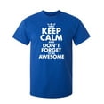 thumbnail image 1 of Keep Calm And Don't Forget To Be Awesome Fun Graphic Tee Apparel Gift For Humor Sarcastic Tshirts Lover Mens Novelty Funny T Shirt, 1 of 5