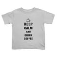 thumbnail image 1 of Keep Calm And Drink Coffee Funny Toddler T-Shirts for Boys Girls (Gray, Youth XL), 1 of 5
