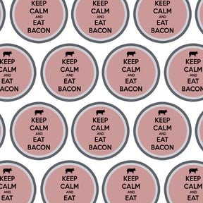 Keep Calm And Eat Bacon Pig Premium Gift Wrap Wrapping Paper Roll