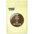 thumbnail image 1 of Keep Calm And Eat Chocolate Pinback Button Pin Badge, 1 of 2