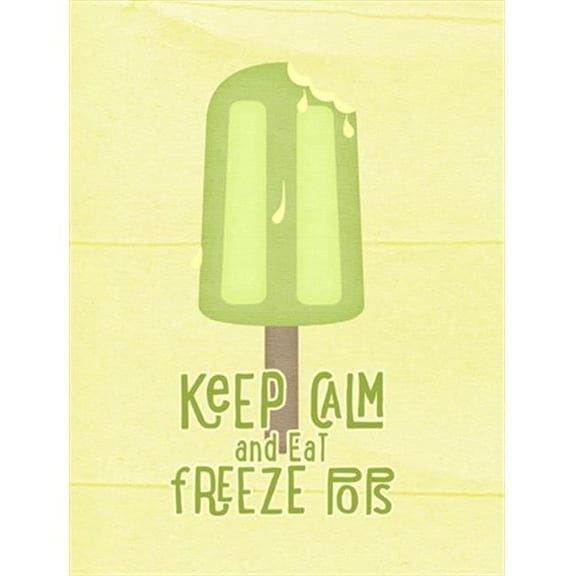 Keep Calm And Eat Freeze Pops Popsicle Flag Canvas House Size