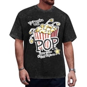 Keep Calm And Eat Popcorn Movie Film Quote Casual Funny Saying Men's T-Shirt