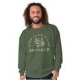 thumbnail image 1 of Keep Calm And Eat Spinach Popeye Sweatshirt for Men or Women Brisco Brands S, 1 of 6
