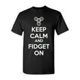 thumbnail image 1 of Keep Calm And Fidget On Spin Game DT Adult T-Shirt Tee, 1 of 2
