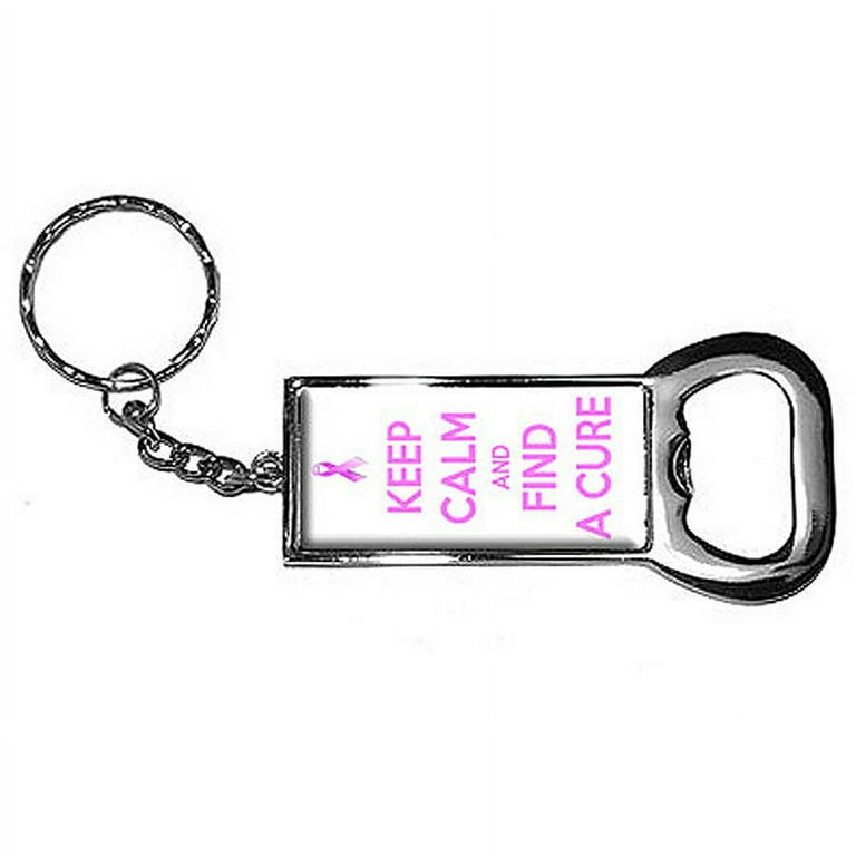 Keep Calm And Find A Cure Breast Cancer Awareness Pink Ribbon