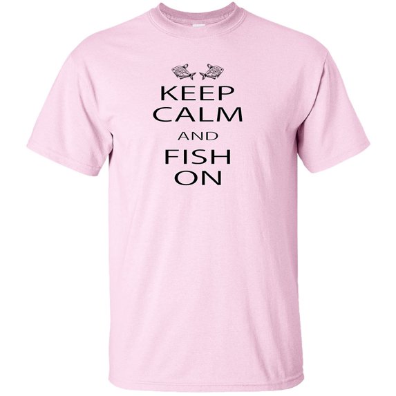 Keep Calm And Fish On Adult T-Shirt
