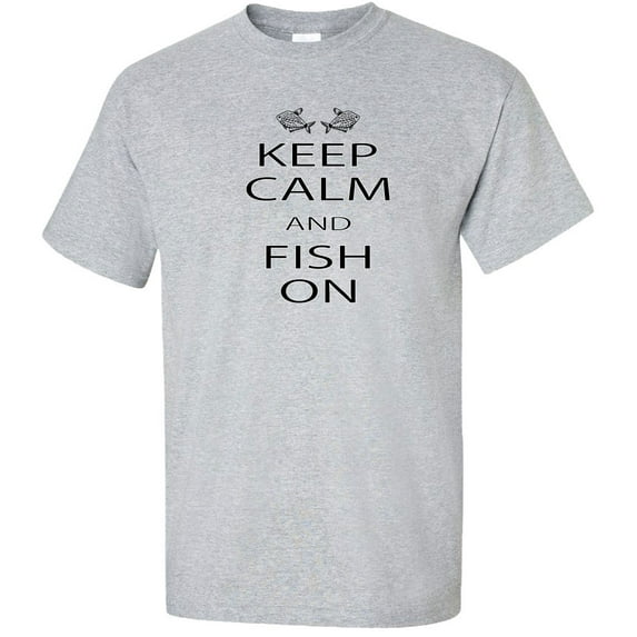 Keep Calm And Fish On Adult T-Shirt