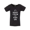 thumbnail image 1 of Keep Calm And Fish On Catch Bait Going Fishing Funny Toddler Kids T-Shirt Tee, 1 of 2