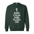 thumbnail image 1 of Keep Calm And Floss On Dance Funny DT Crewneck Sweatshirt, 1 of 2