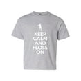 thumbnail image 1 of Keep Calm And Floss On Dance Funny DT Youth Kids T-Shirt Tee, 1 of 2