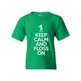 thumbnail image 1 of Keep Calm And Floss On Dance Funny DT Youth Kids T-Shirt Tee, 1 of 2