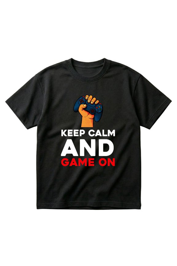 Keep Calm And Game On Funny Gaming Gamer Gift Retro Player T-Shirts
